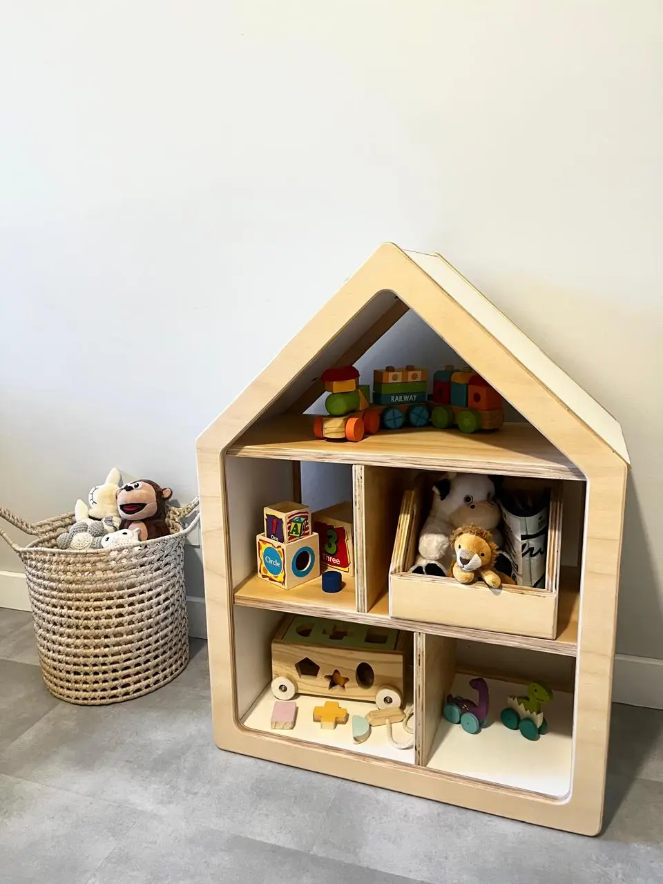 juguetero casita montessori