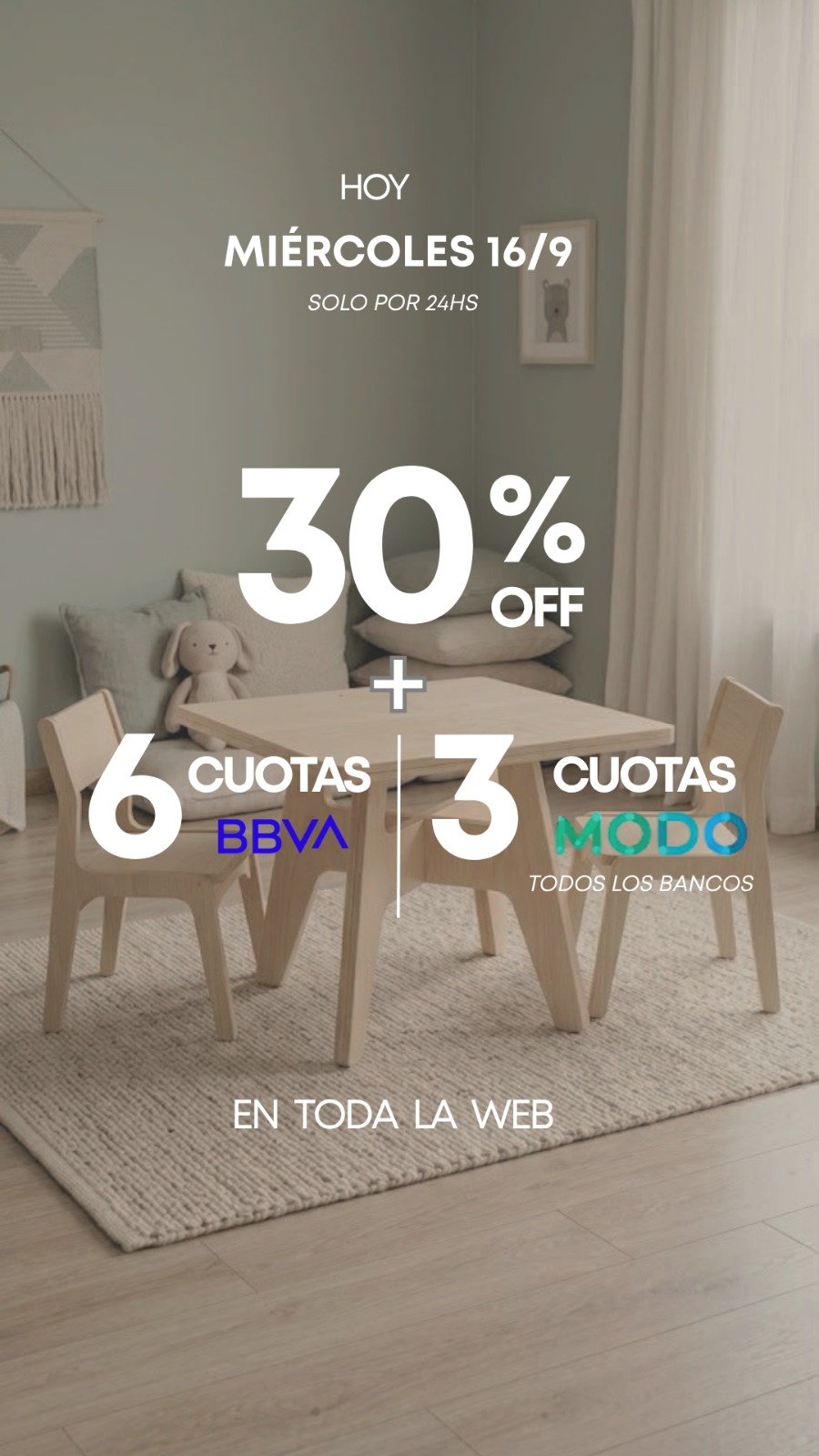 BBVA 6 cuotas Modo 3 cuotas sin interes